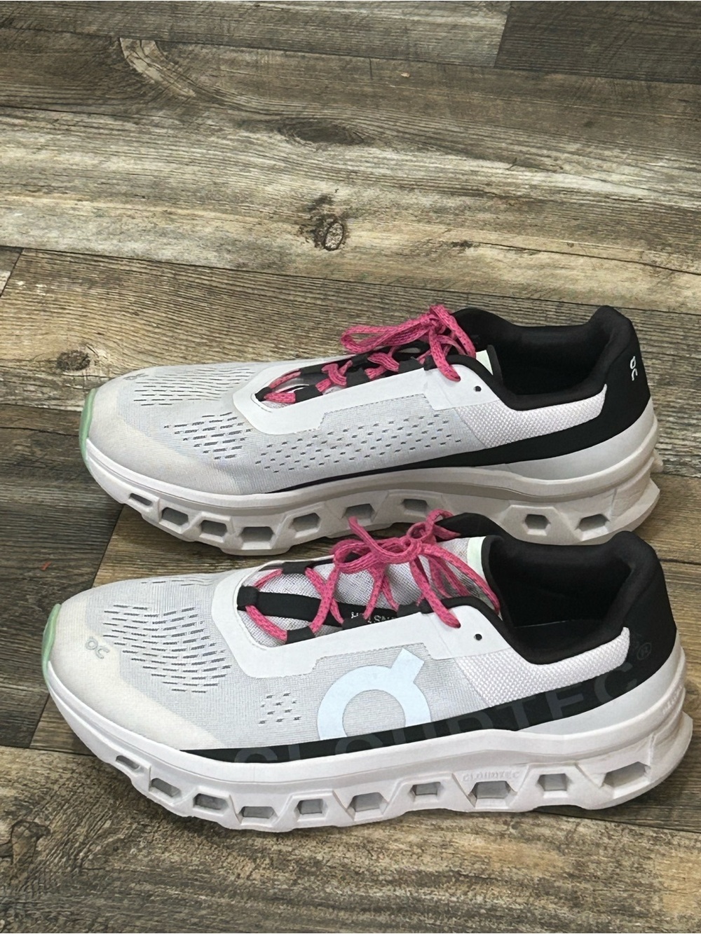 On Cloudmonster Men's Running
Shoes In Frost / Black Size 13